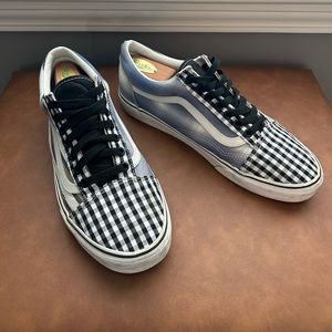 Men’s Vans Old Skool Sneakers Multi Pattern(Tan, Blue, White, Black)